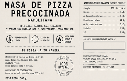 Pizza Precocinada (4 pizzas)